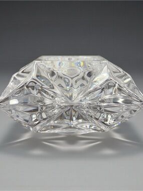 PartyLite Quad Prism 24% Lead Crystal Votive Candle Holder